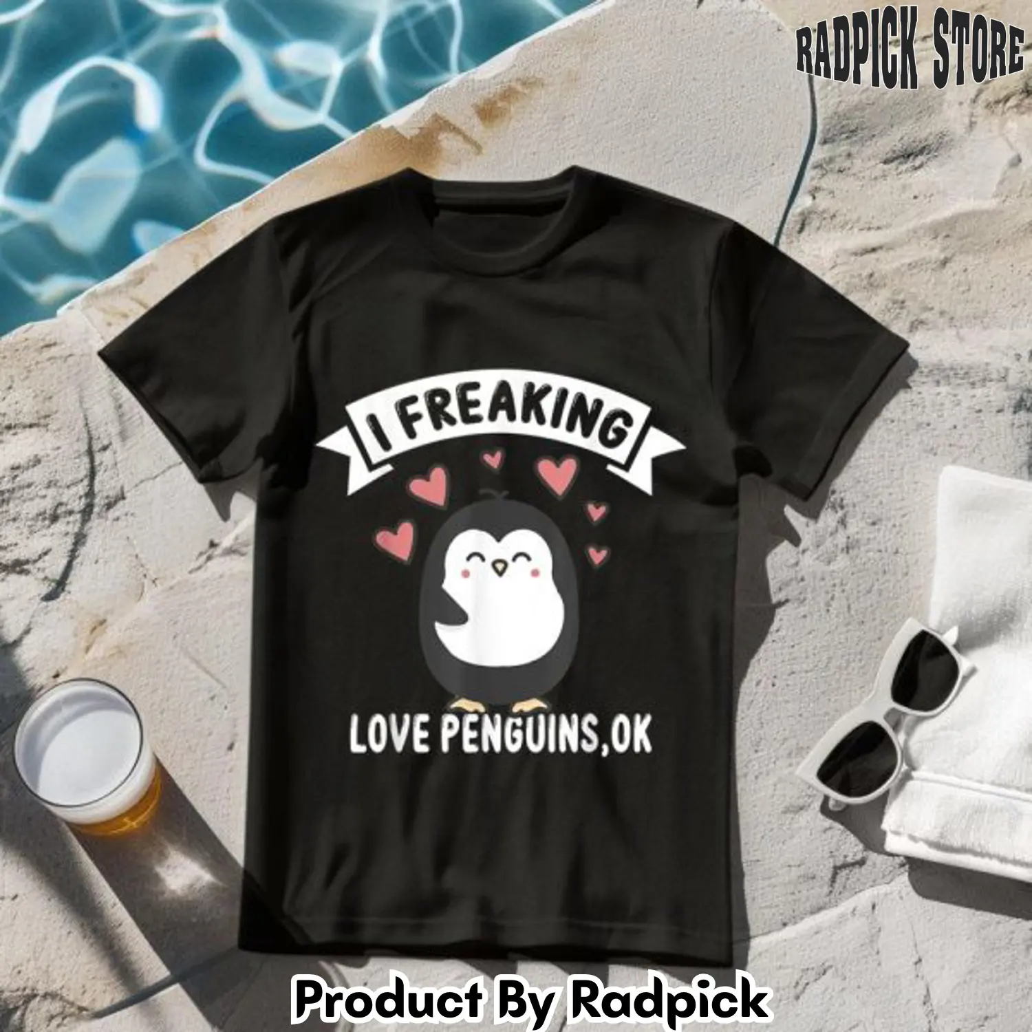 I freaking love penguins ok penguin tshirt rp2616300